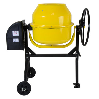 Charles Bentley 140L 230V 550W Portable Cement Concrete Mixer with Wheels