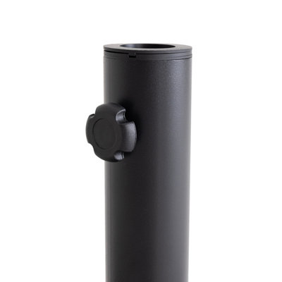 Charles Bentley 15Kg Round Concrete Parasol Base Umbrella Stand In Grey - 6