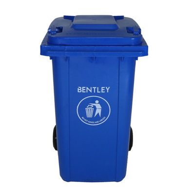 Charles Bentley 240 Litre Blue Wheelie Bin - Weatherproof and durable - 3