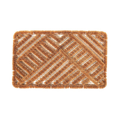 Charles Bentley 29.5" Natural Coir & Wire Boot Scraper Twist Door Mat 45x75cm