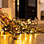 Charles Bentley 400 LED Warm White Christmas String Light 8 Modes Waterproof