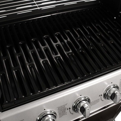 Charles Bentley 5 Burner Premium Gas BBQ  (4 x Burner + 1 Side Burner) - Black - 8