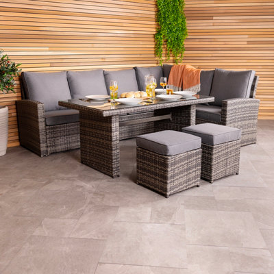 Charles Bentley Seater Multifunctional Casual Rattan Dining Set