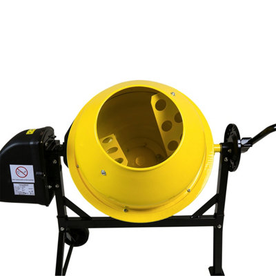 Charles Bentley 63L 230V 220W Portable Cement Concrete Sand Mixer with Wheels - 4