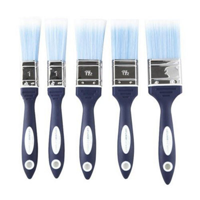 Charles Bentley 660 Synthetic 5 Piece No Loss Flat Paint Brush Set - 1" 1.5" & 2"
