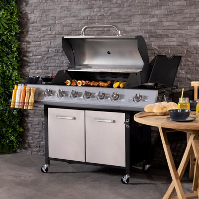 Premium Stainless Steel 6-Burner Gas BBQ