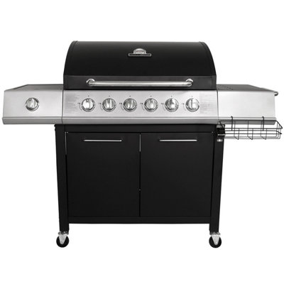 Charles Bentley 7 Burner Premium Gas Bbq Barbecue Side Burner - Black & Grey - 4