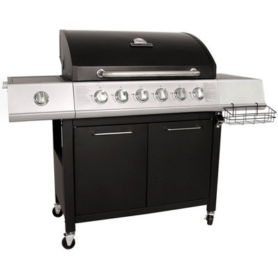 Charles Bentley 7 Burner Premium Gas Bbq Barbecue Side Burner - Black & Grey - 6