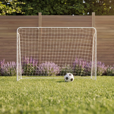 Charles Bentley 7ft x 5ft Metal Football Goal Posts Net