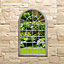 Charles Bentley Arch Outdoor Wall Decorative Mirror - Natural