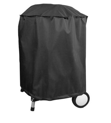 Charles Bentley Bbq Premium Polyester Canvas Black Waterproof Kettle Bbq Cover