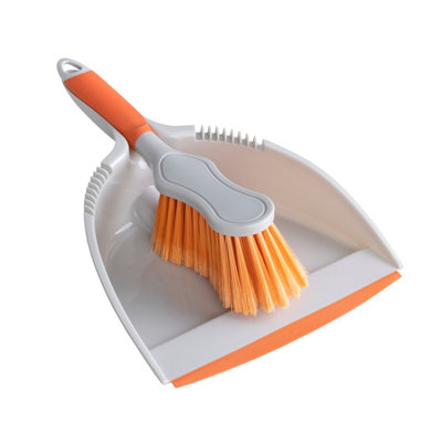Charles Bentley 'Brights' Kitchen Bundle Dustpan & Brush Washing Up Orange