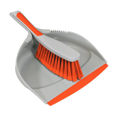 Charles Bentley 'Brights' Kitchen Bundle Dustpan & Brush Washing Up Orange