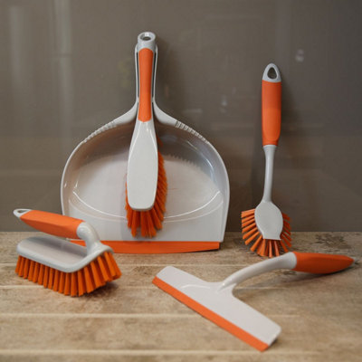 Charles Bentley 'Brights' Kitchen Bundle Dustpan & Brush Washing Up Yellow - 7