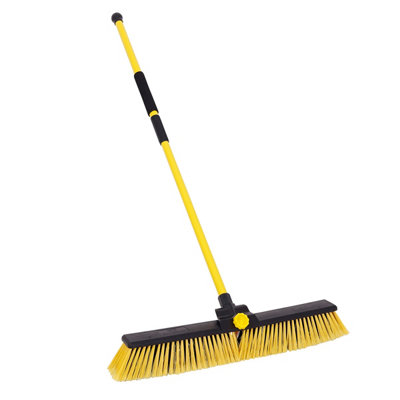 Charles Bentley Bulldozer Yard Broom Sweeper Heavy Duty Industrial With Handle
