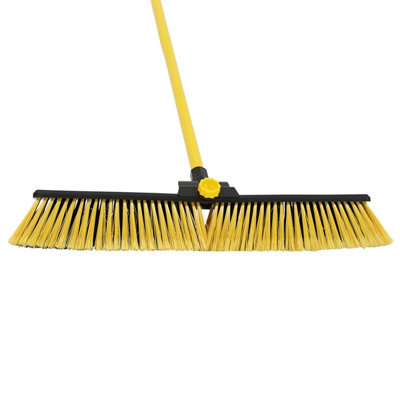 Charles Bentley Bulldozer Yard Broom Sweeper Heavy Duty Industrial With Handle - 3