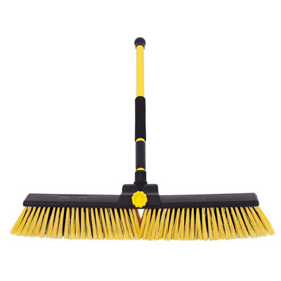 Charles Bentley Bulldozer Yard Broom Sweeper Heavy Duty Industrial With Handle - 5