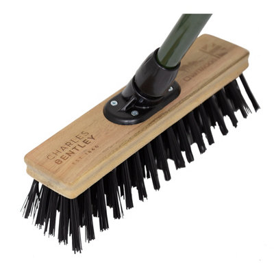 Charles Bentley Charnwood 12" Stiff PVC Broom Garden Maintenance FSC - 4
