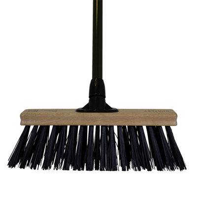 Charles Bentley Charnwood 14" Heavy Duty PVC Broom Garden FSC Wood
