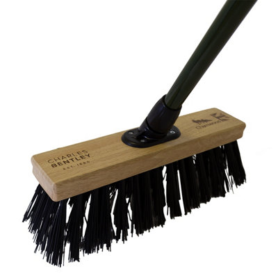 Charles Bentley Charnwood 14" Heavy Duty PVC Broom Garden FSC Wood - 4