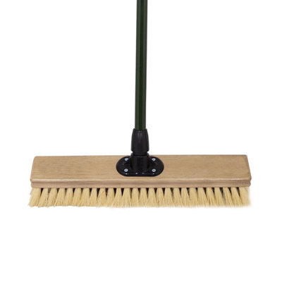 Charles Bentley Charnwood 18" Dual Fill Broom Garden Maintenance FSC Wood Green