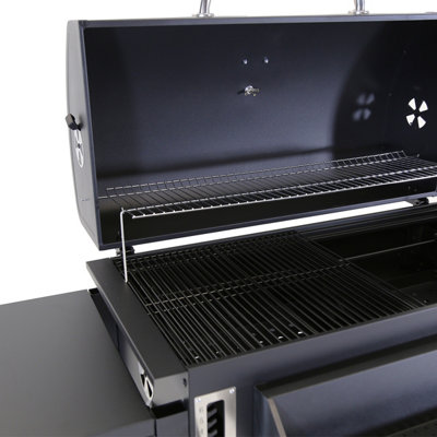 Charles Bentley Deluxe Charcoal BBQ Grill with Chrome Steel Warming Rack - 7
