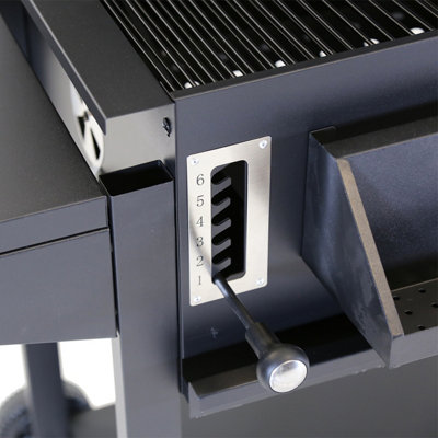 Charles Bentley Deluxe Charcoal BBQ Grill with Chrome Steel Warming Rack - 4