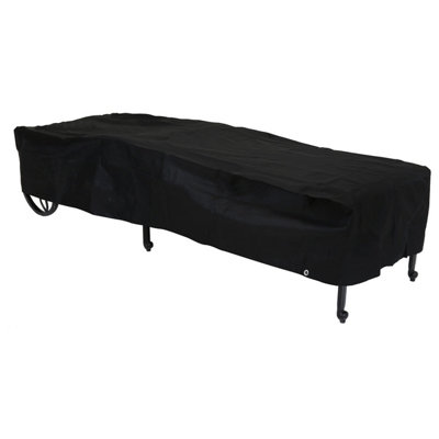 Charles Bentley Deluxe Sun Lounger Cover - Black