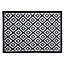 Charles Bentley Diamond Pattern Lightweight Waterproof Indoor/Patio Large Rug