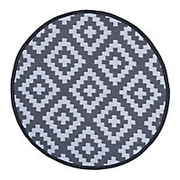 Charles Bentley Diamond Pattern Lightweight Waterproof Indoor/Patio Small Rug