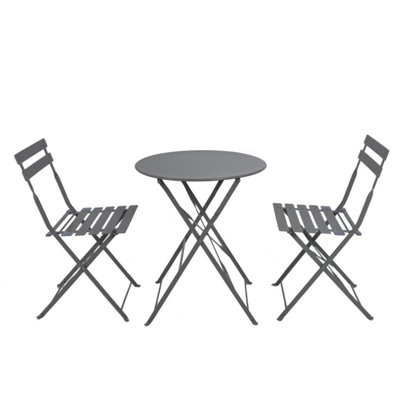 Charles bentley folding metal bistro set new arrivals