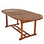 Charles Bentley FSC Acacia Hardwood Oval Extendable Table