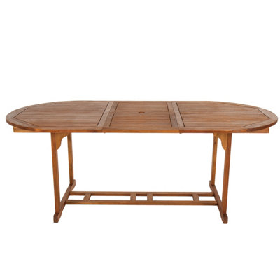 Charles Bentley FSC Acacia Hardwood Oval Extendable Table - 5