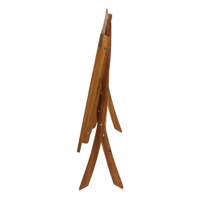 Charles Bentley FSC Acacia Hardwood Rectangular Folding Table - 5