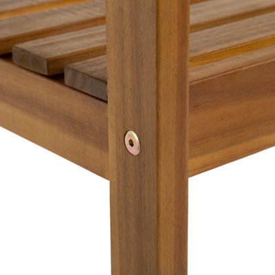 Charles Bentley FSC Acacia Wooden 2 Seater Bench - 7