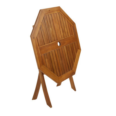 Charles bentley fsc acacia wooden octagonal dining table shop