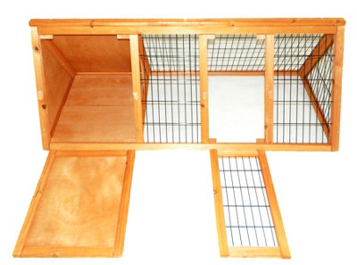 Charles Bentley FSC Frame Wooden Outdoor Portable Pet Hutch Guinea Ferret Run