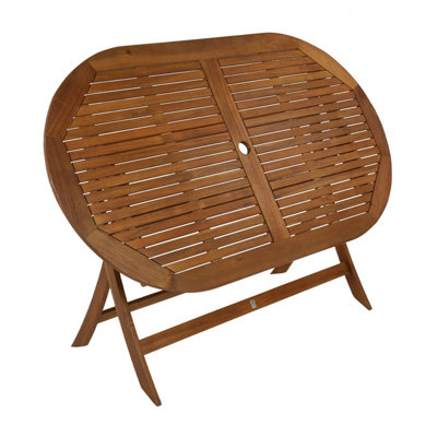 Charles Bentley FSC Wooden Furniture Oval Table - 3