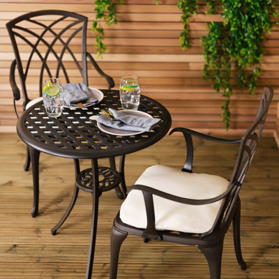 Charles bentley cast aluminium garden bistro set sale