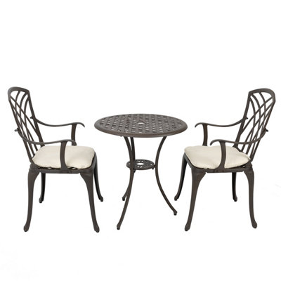 Charles bentley cast aluminium deals bistro set