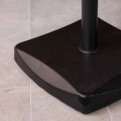 Charles Bentley Heavy Weight 26.5Kg Concrete Parasol Base Umbrella Stand Black - 3