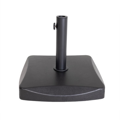 Charles Bentley Heavy Weight 26.5Kg Concrete Parasol Base Umbrella Stand Black - 4