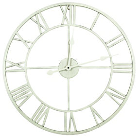 Charles Bentley Indoor Wall Clock Cream 100cm