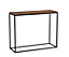 Charles Bentley Industrial Chevron Console Contemporary Wood Metal Table