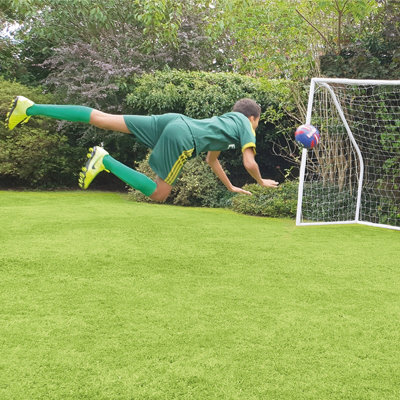 Charles Bentley Kids 10ftx6ft White Portable Football Goal - 6