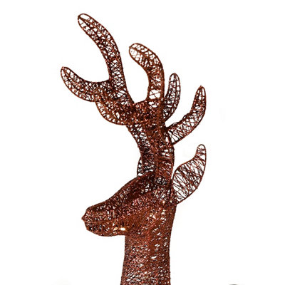 Charles Bentley LED Deer Decoration Pair 70/90 cm Waterproof Battery Powered - 5