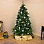 Charles Bentley Luxury 7ft Faux Nordic Spruce Hinged Christmas Tree Artificial