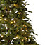 Charles Bentley Luxury 7ft Pre-Lit Faux Nordic Spruce Hinged Christmas Tree