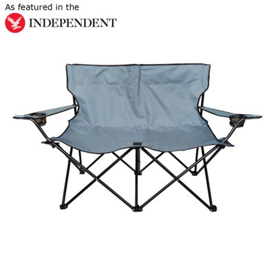 Double folding hot sale camping chair