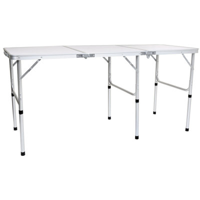 Charles Bentley Odyssey Extending Folding Lightweight Camping Picnic Table 150cm